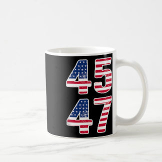 Caneca De Café Vintage 45 47 Trump Quadrado 2024 Homens presentes