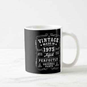 Caneca De Café Vintage 50 Decorações de Aniversário Homens 50anos