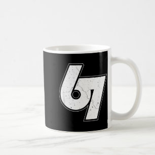 Caneca De Café Vintage 6 7 Meme Seis Sete Namaste Funny Halloween