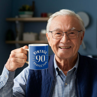 Caneca De Café Vintage 90 envelhecido até à perfeição presentes d