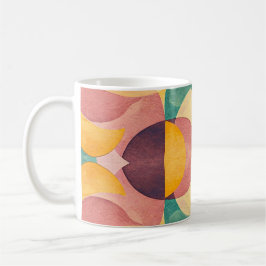 Caneca De Café Vintage Abstract Pattern