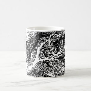 Caneca De Café Vintage Alice no País das Maravilhas, Gato Cheshi