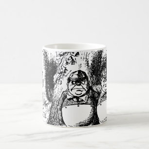 Caneca De Café Vintage Alice no País das Maravilhas, Tweedledum 