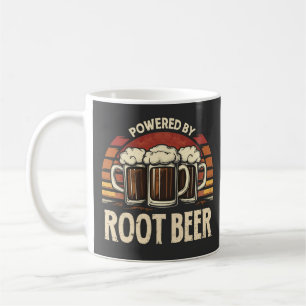 Caneca De Café Vintage Alimentada Por Bebendo Engraçado De Cervej