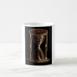 Caneca De Café Vintage Altered Steampunk Alchemy Hourglass