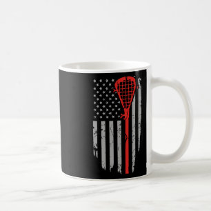 Caneca De Café Vintage American Flag Lacrosse Youth Roupa