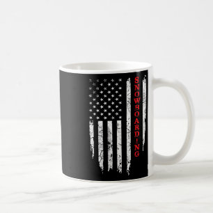 Caneca De Café Vintage American Flag Snowboard Legal Snowboarde