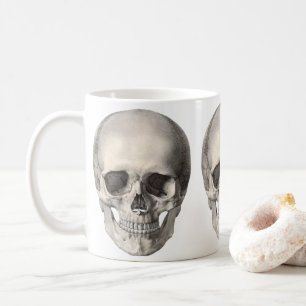 Caneca De Café Vintage Anatomia Humana Skull, Esqueleto de Hallow