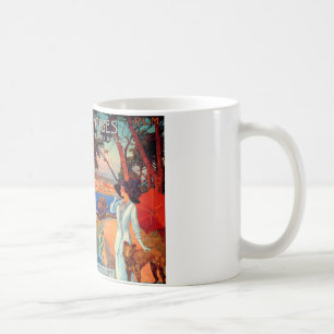 Caneca De Café Vintage Antibes Cote D'Azur Viagem