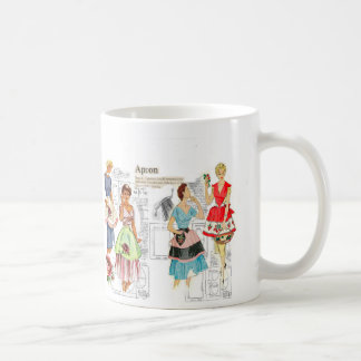 Caneca De Café Vintage Apron Sewing Pattern Mug