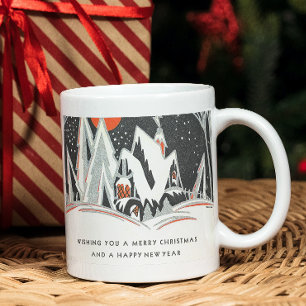 Caneca De Café Vintage Art Deco