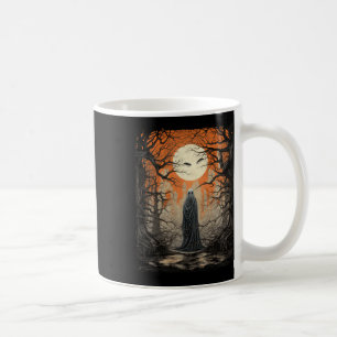 Caneca De Café Vintage Art Men Mulheres Assustadas Jack O'lantern