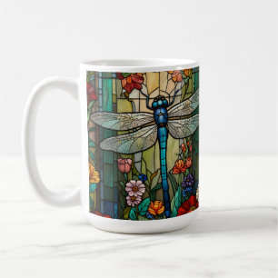 Caneca De Café Vintage art nouveau dragonfly boho chic