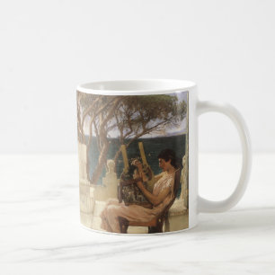 Caneca De Café Vintage Art, Sappho e Alcaeus por Alma Tadema