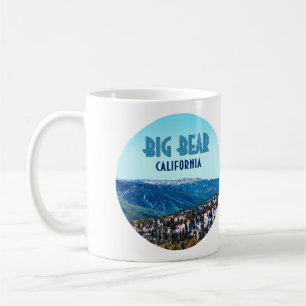 Caneca De Café Vintage às Montanhas do Big Bear California