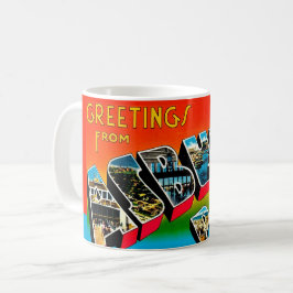 Caneca De Café Vintage Asbury Park NJ Postcard