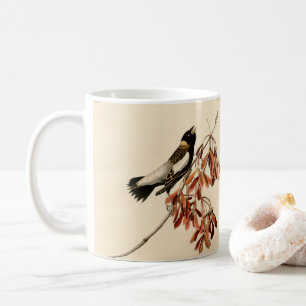 Caneca De Café Vintage Audubon Cedar Waxwing Painting Bird Gift