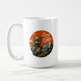 Caneca de Café Vintage Aventura Carry the Coffee