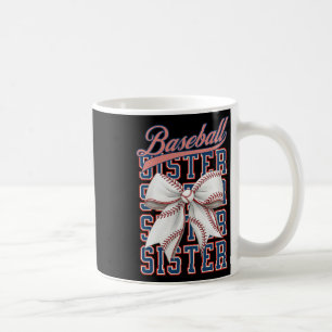 Caneca De Café Vintage Baseball Irmã Coquette Arco Esporte Lover