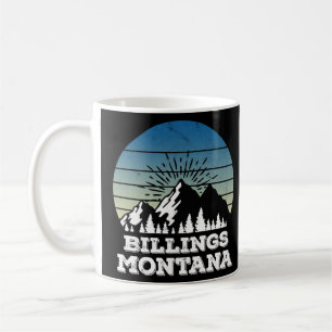 Caneca De Café Vintage Billings Montana Mountain