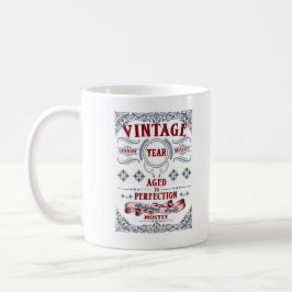 Caneca De Café Vintage Birthday Aged to Perfection, Milestone