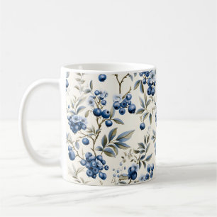 Caneca De Café Vintage Blueberry
