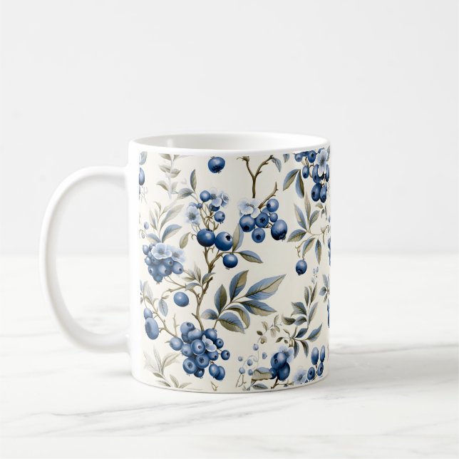 Caneca De Café Vintage Blueberry (Esquerda)