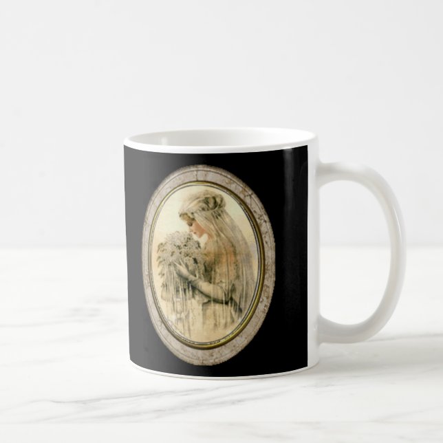 Caneca De Café Vintage Bride Frame Mug (Direita)