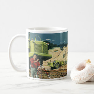 Caneca De Café Vintage Business, canteiro de obras com investigad