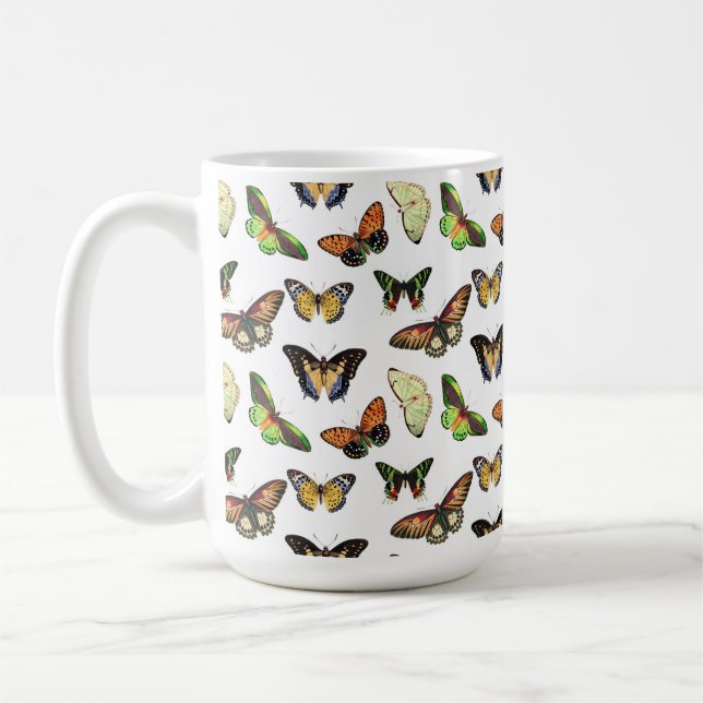 Caneca De Café Vintage Butterflies (Esquerda)