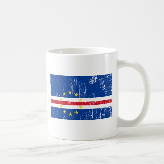 Caneca De Café Vintage Cabo Verde (Direita)