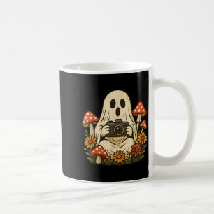 Caneca De Café Vintage Call Mushroom Ghost Com Camera Woodland H