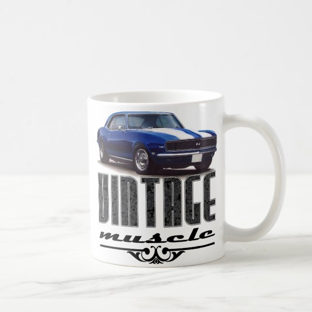 Caneca De Café Vintage Camaro Muscle (Direita)