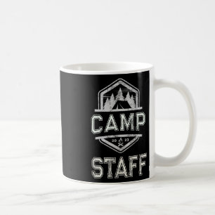 Caneca De Café Vintage Camp Funcionarios Summer Campground