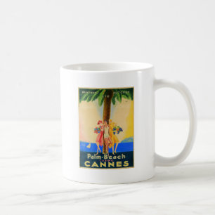 Caneca De Café Vintage Cannes Viagem francês