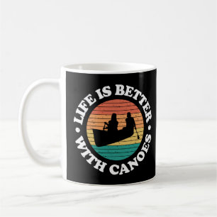 Caneca De Café Vintage Canoagem Com Canoas