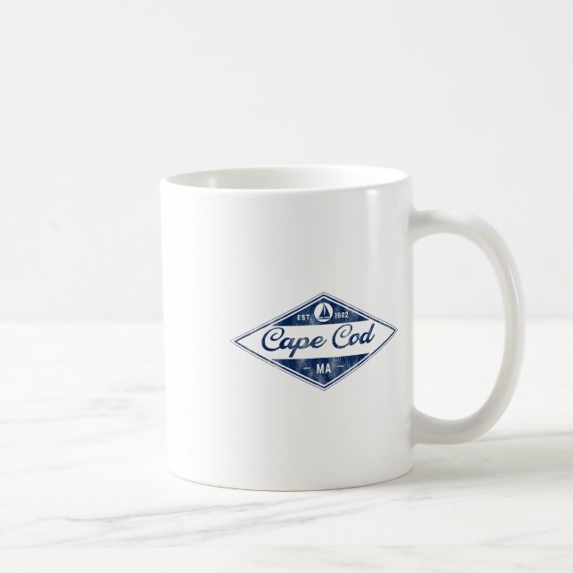 Caneca De Café Vintage Cape Cod (Direita)