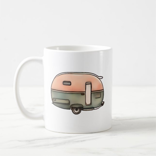 Caneca De Café Vintage Caravan Adventure (Esquerda)