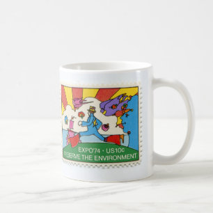 Caneca De Café Vintage Carimbo Carimbo