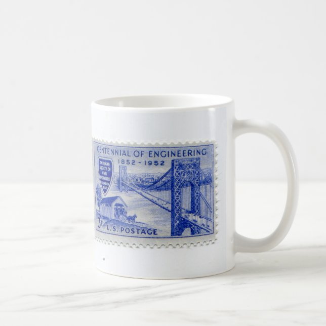 Caneca De Café Vintage - Carimbo De Carimbo (Direita)
