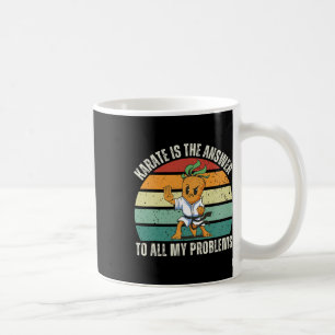 Caneca De Café Vintage Carrot Karate É A Resposta A Toda A Minha 