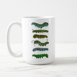 Caneca De Café Vintage Caterpillar Illustration Mug 