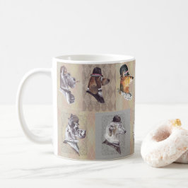 Caneca De Café 🐾 Vintage Charm of “The Gentleman Dogs”! 🐾