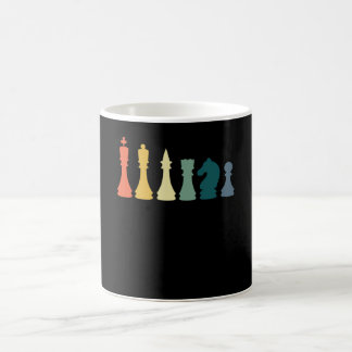 Caneca De Café Vintage Chess Tee Retro Chess Design - Xadrez