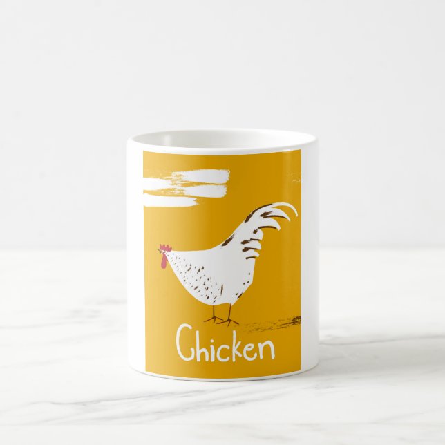 Caneca De Café Vintage Chicken (Centro)