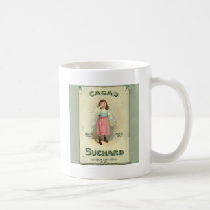 Caneca De Café Vintage Chocolate Kiss Girl da França