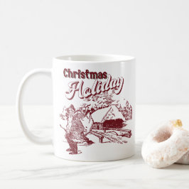 Caneca De Café Vintage Christmas Holiday 