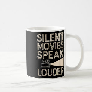 Caneca De Café Vintage Cinema com Vintage de filme silencioso Cli