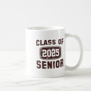 Caneca De Café Vintage Cl De 2025 Mais velho Graduation Boys Girl