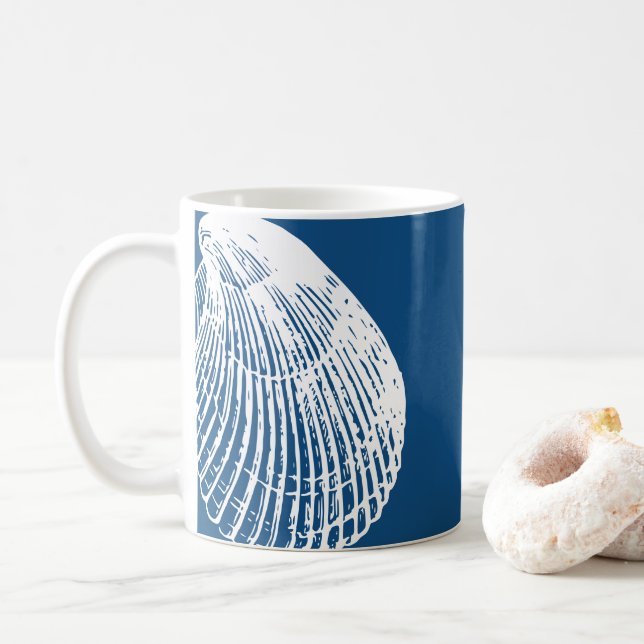 Caneca De Café Vintage Clam Sea Shell Mug (Com Donut)